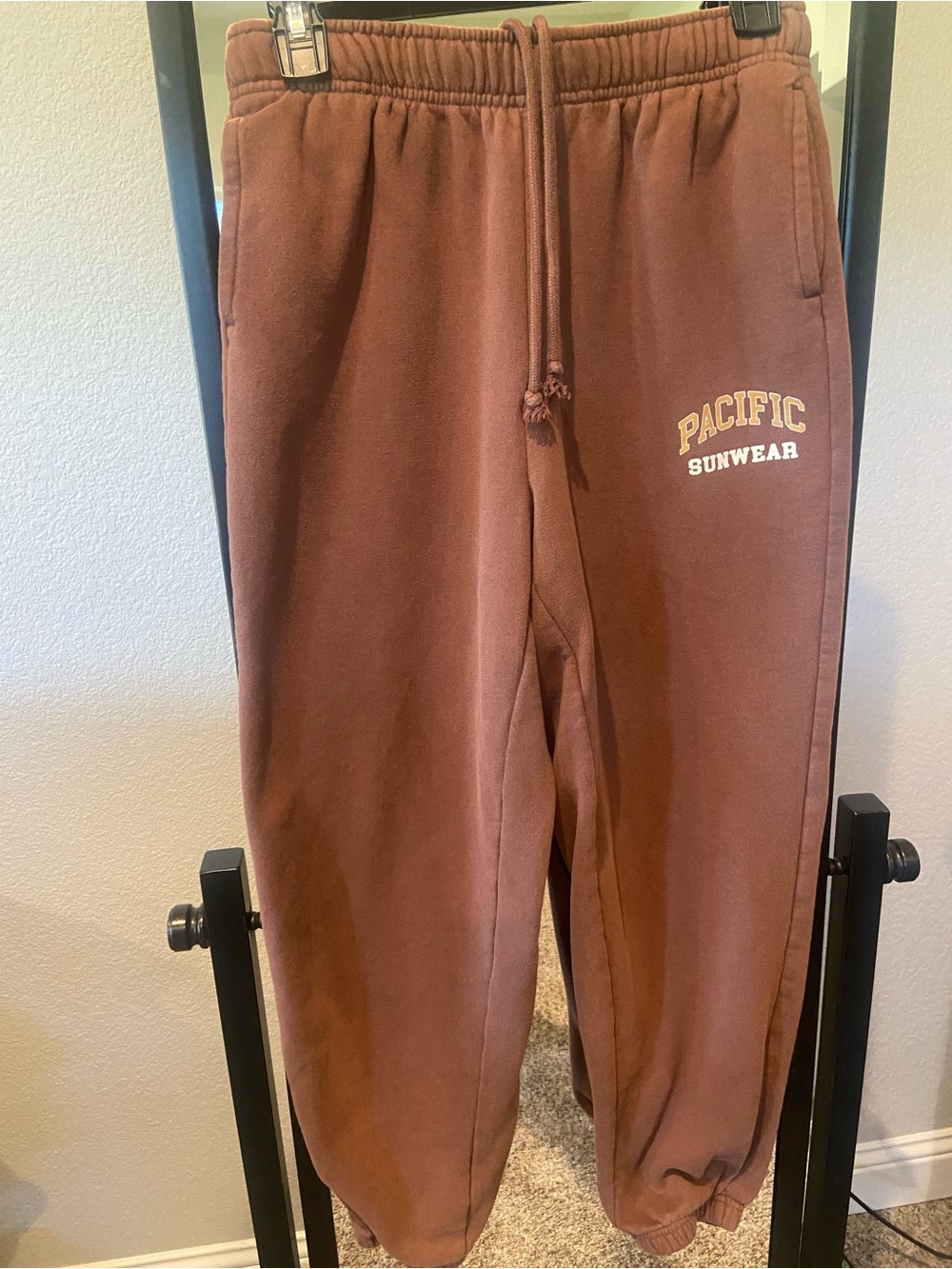 Pacific Sunwear Brown Jogger Sweatpants